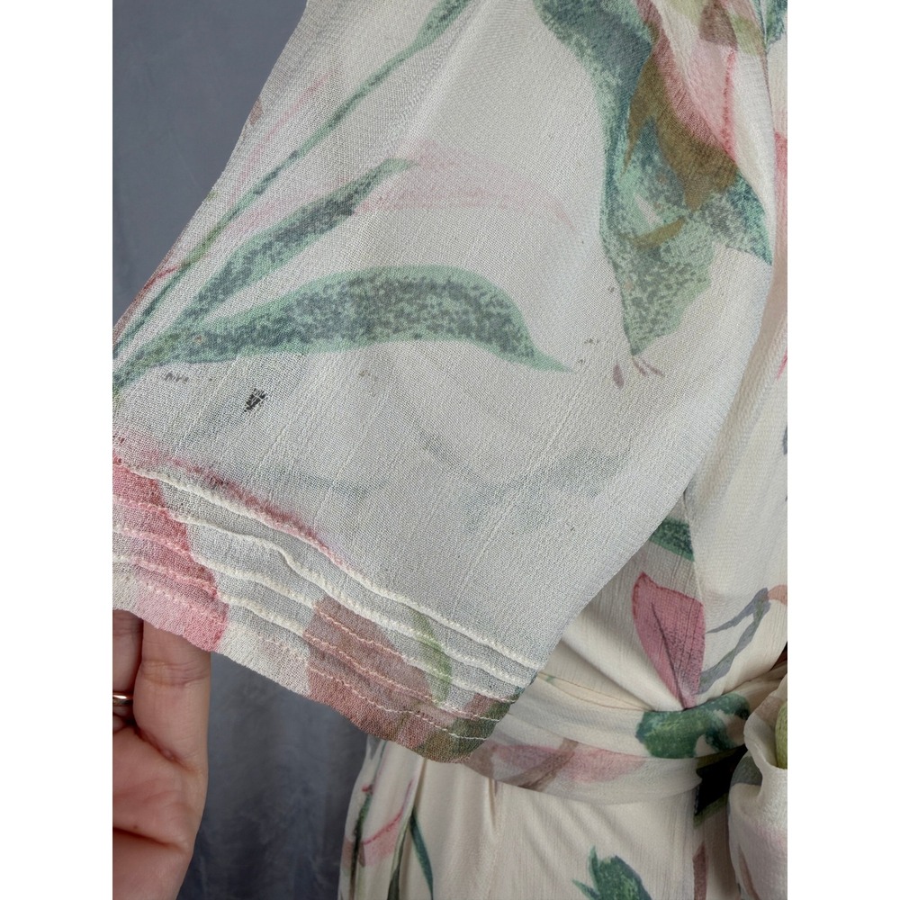 Vintage Monsoon Floral Midi Tea Dress Cottagecore Romantic Boho Size 6/Small - Picture 4 of 9